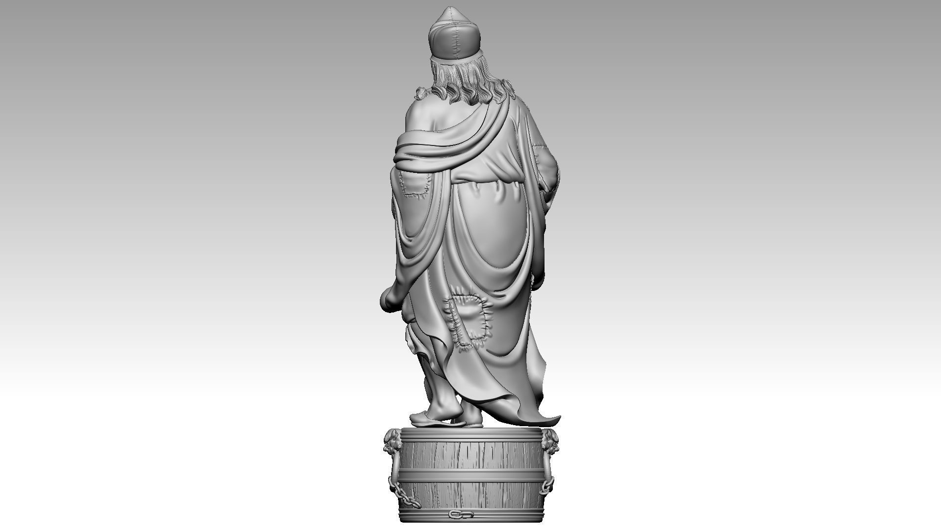 Zen Master Daoji  3 3D print model_4