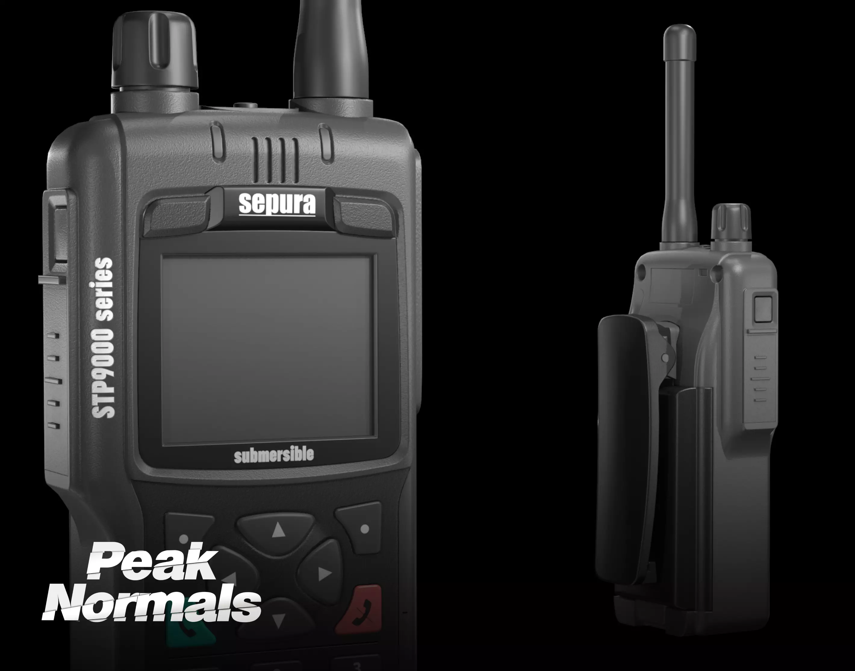 Sepura STP9000 Radio Low-poly 3D model