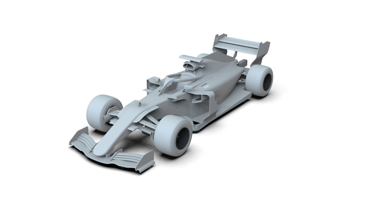 Mercedes AMG f1 w09 Performance 3D print model_2