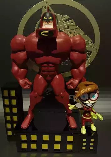 The Crimson Chin from the fairly oddparents 3D print model