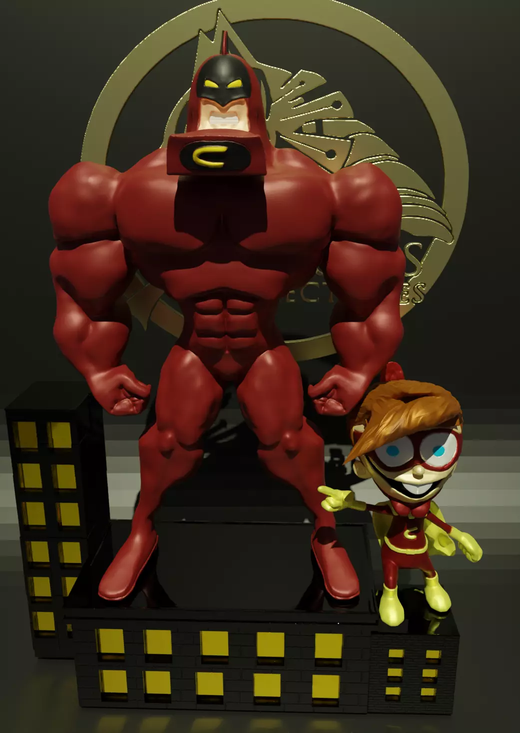 The Crimson Chin from the fairly oddparents 3D print model_0