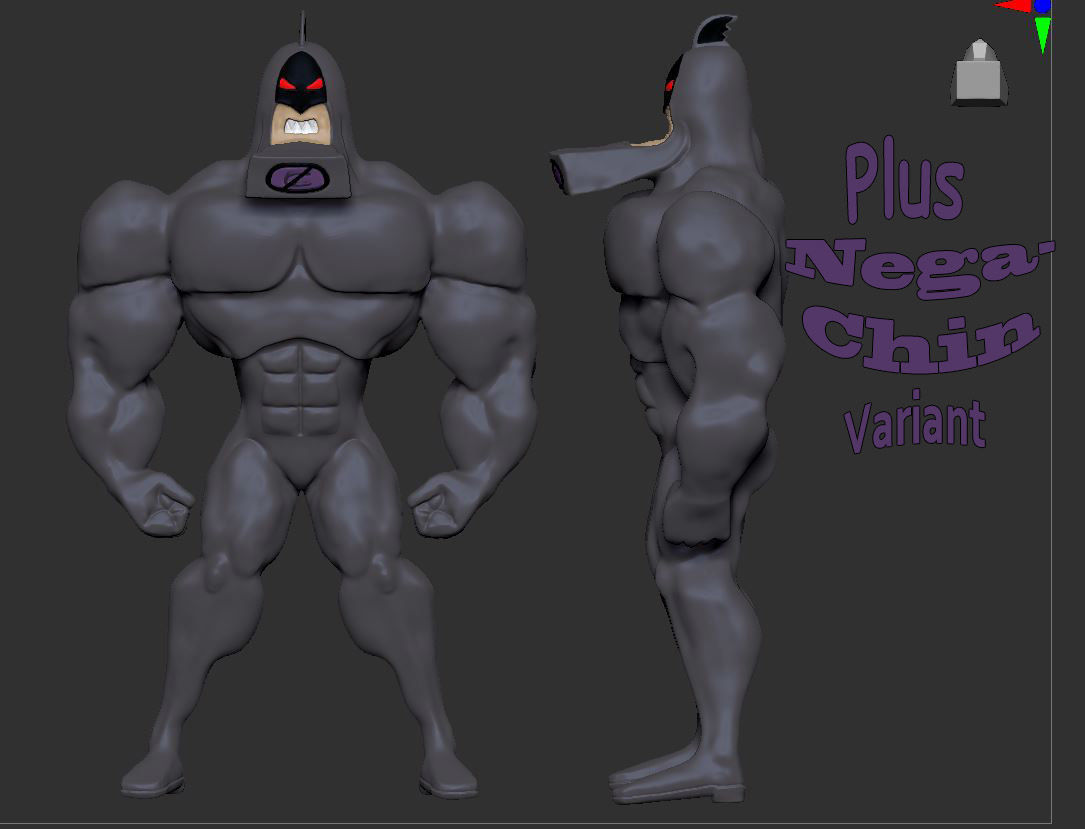 The Crimson Chin from the fairly oddparents 3D print model_3