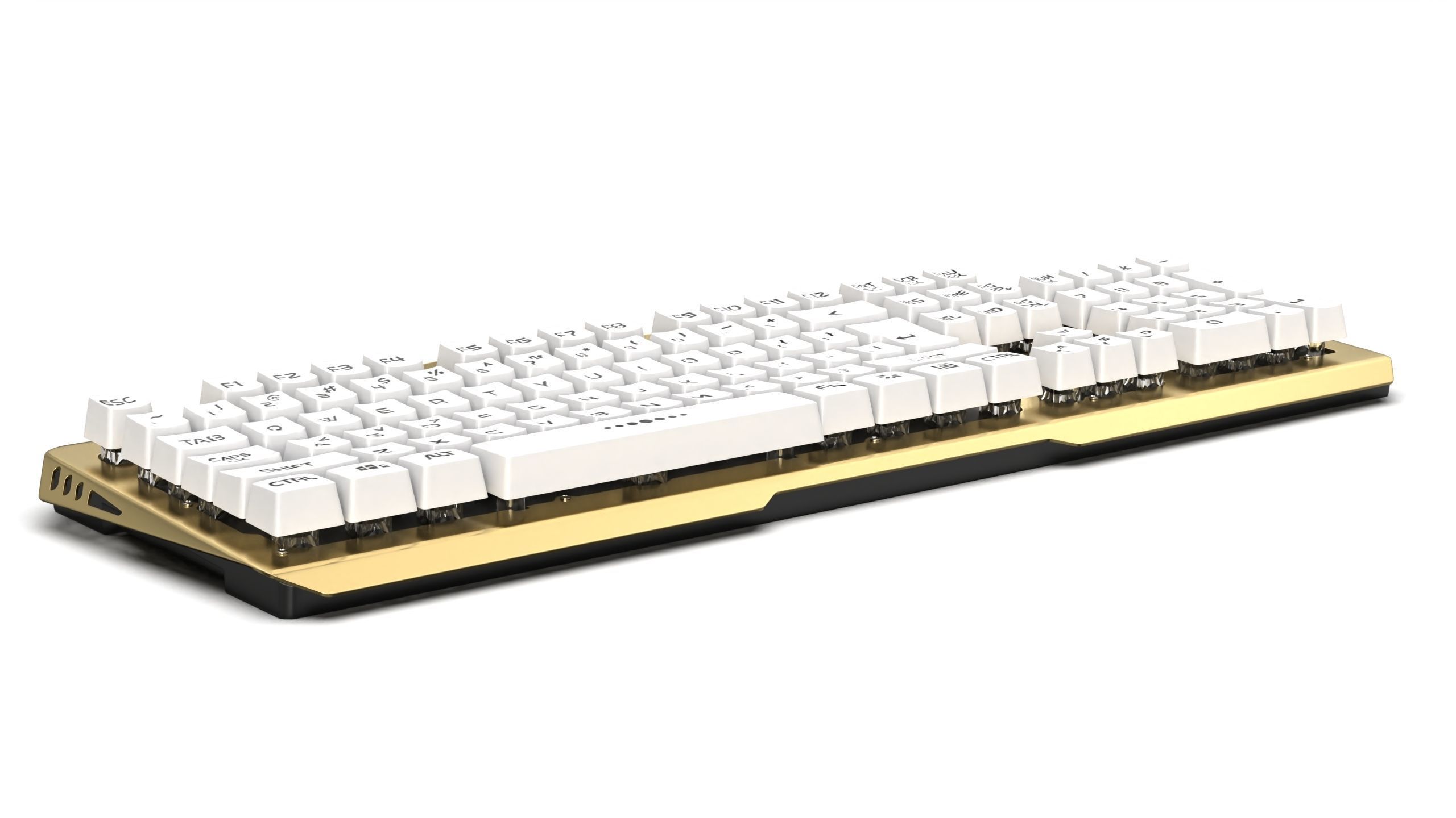 Mechanical Keyboard Low-poly 3D model_3