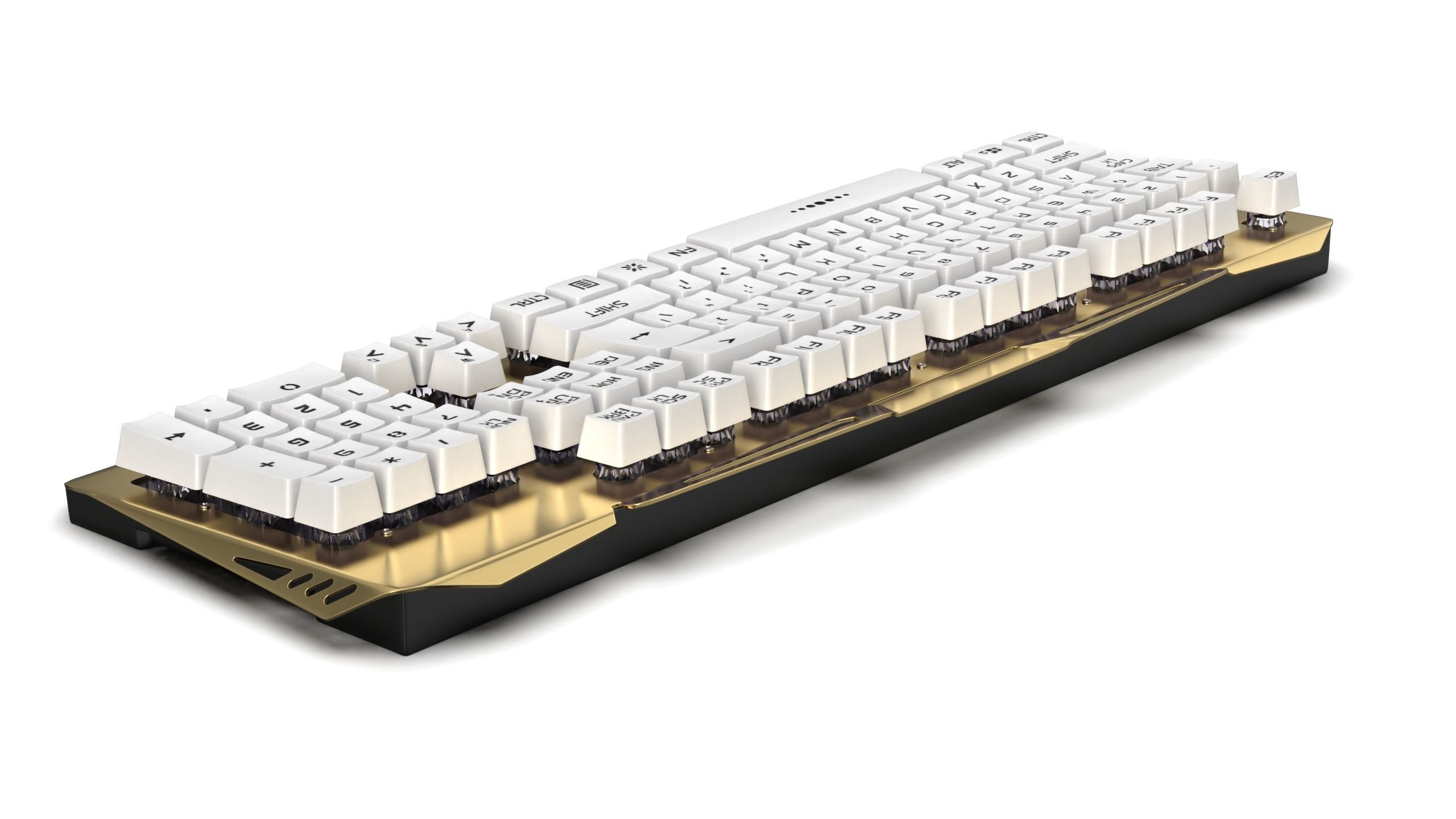 Mechanical Keyboard Low-poly 3D model_6