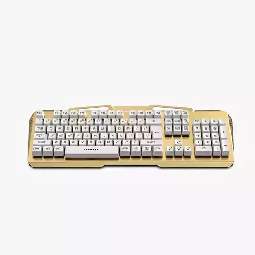 Mechanical Keyboard Low-poly 3D model
