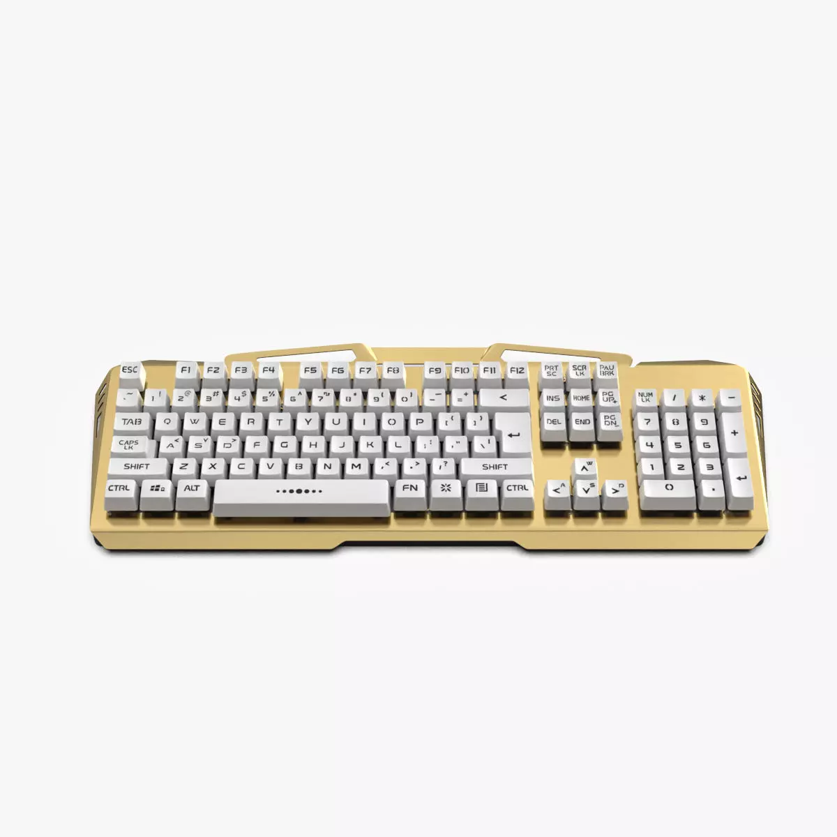 Mechanical Keyboard Low-poly 3D model_0