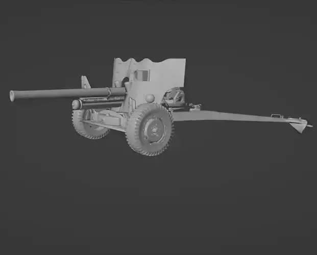 US M1 57mm Anti-tank 3D print model