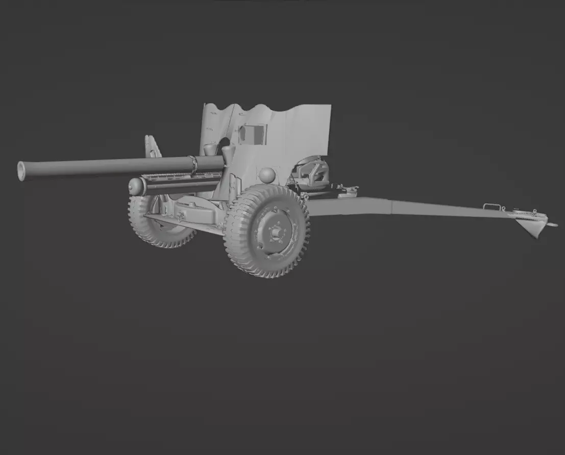 US M1 57mm Anti-tank 3D print model_0