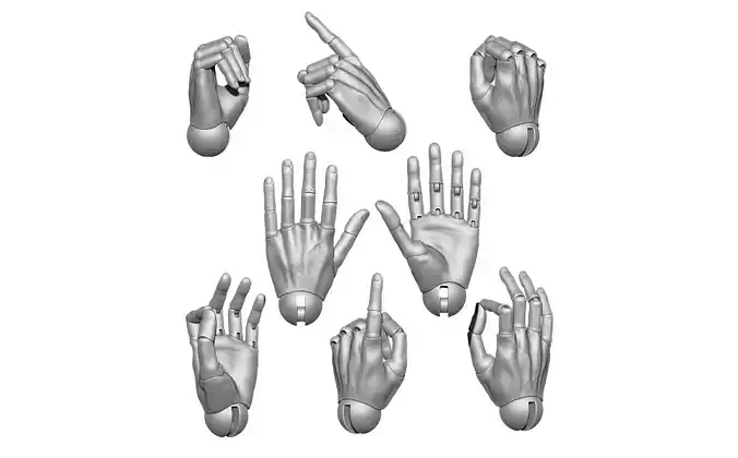 Articulated arms Hand bjddoll 3DHands JointedHands BJDHands