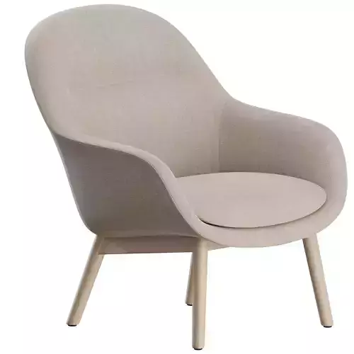 Fiber Lounge Armchair Wood by Muuto