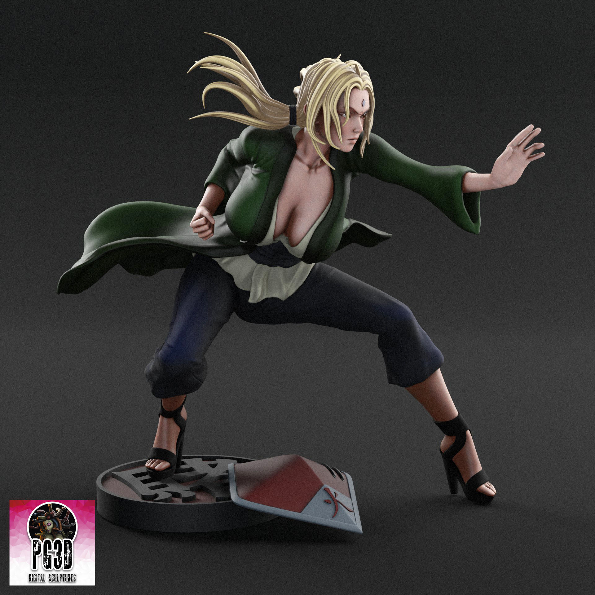 Naruto s Tsunade - 1TO10 STL FILE 3D PRINT MODEL 3D print model_1