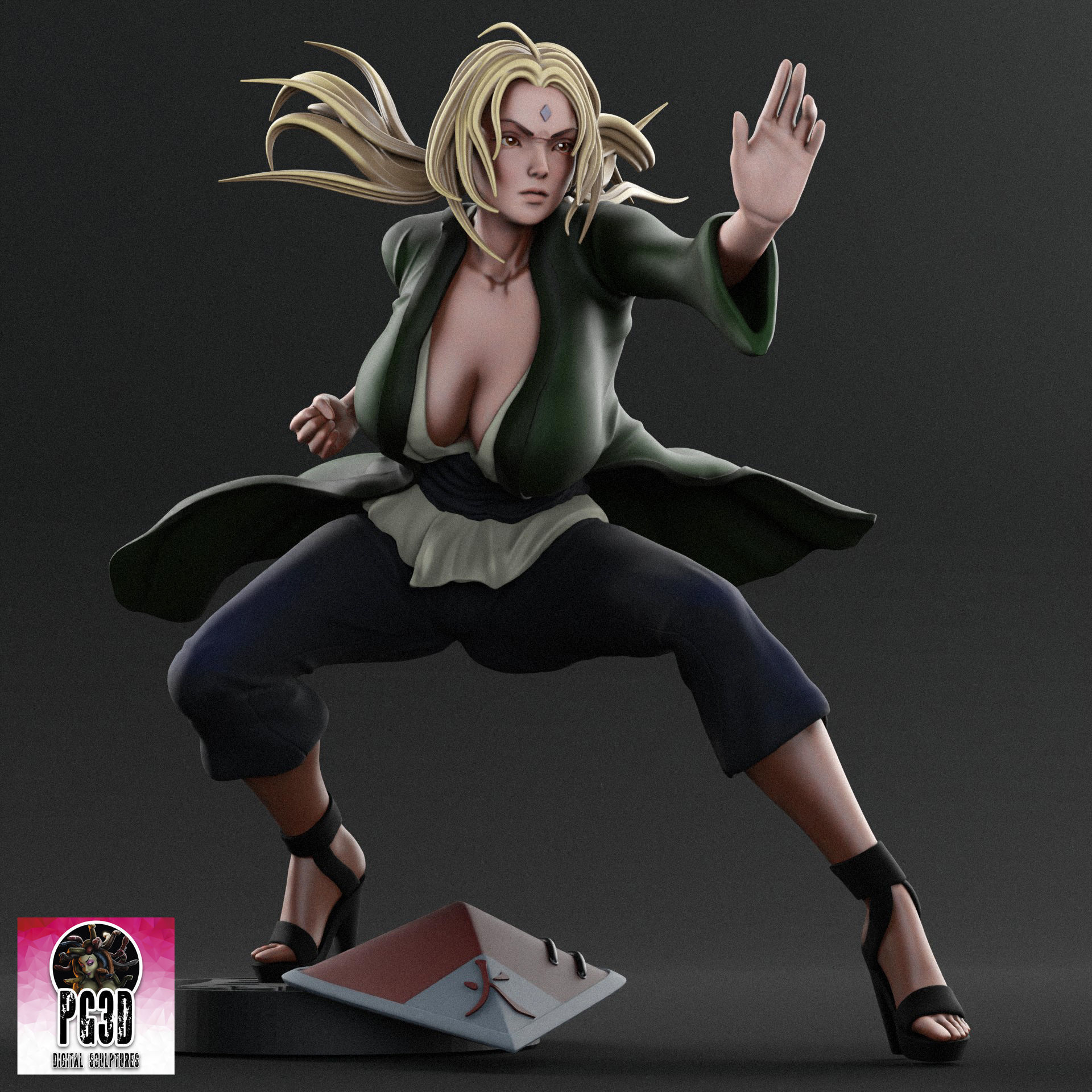 Naruto s Tsunade - 1TO10 STL FILE 3D PRINT MODEL 3D print model_5