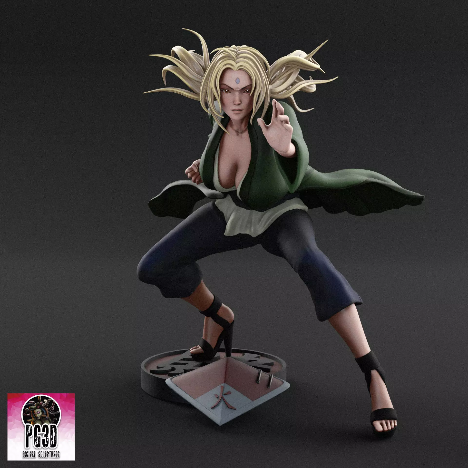 Naruto s Tsunade - 1TO10 STL FILE 3D PRINT MODEL 3D print model_0
