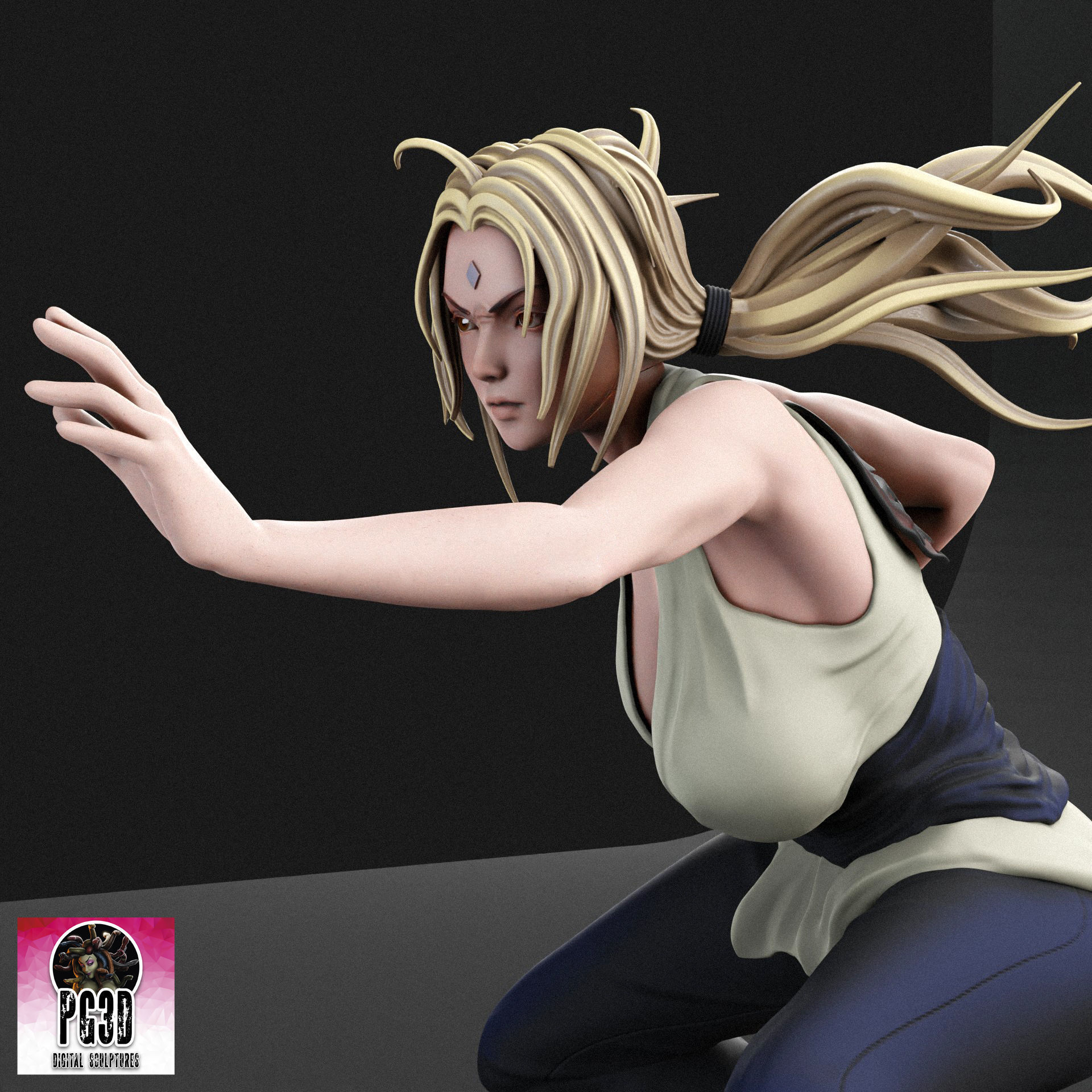 Naruto s Tsunade - 1TO10 STL FILE 3D PRINT MODEL 3D print model_8
