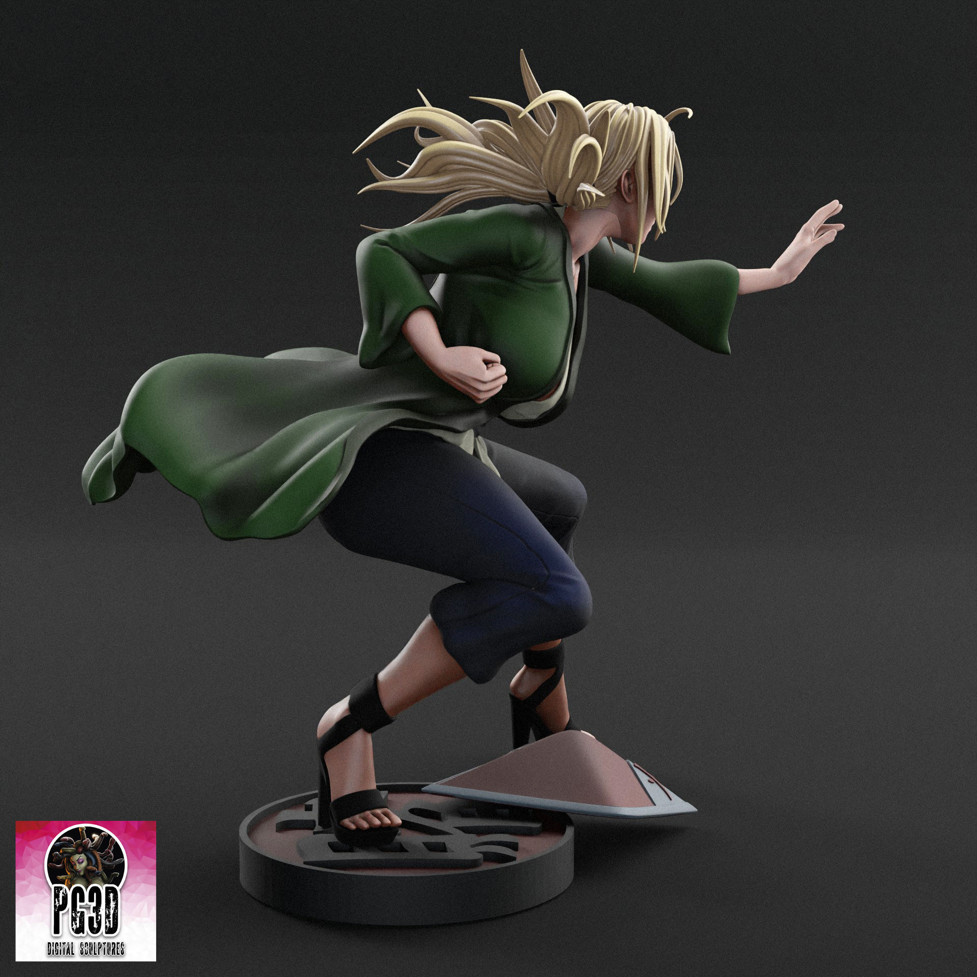 Naruto s Tsunade - 1TO10 STL FILE 3D PRINT MODEL 3D print model_2