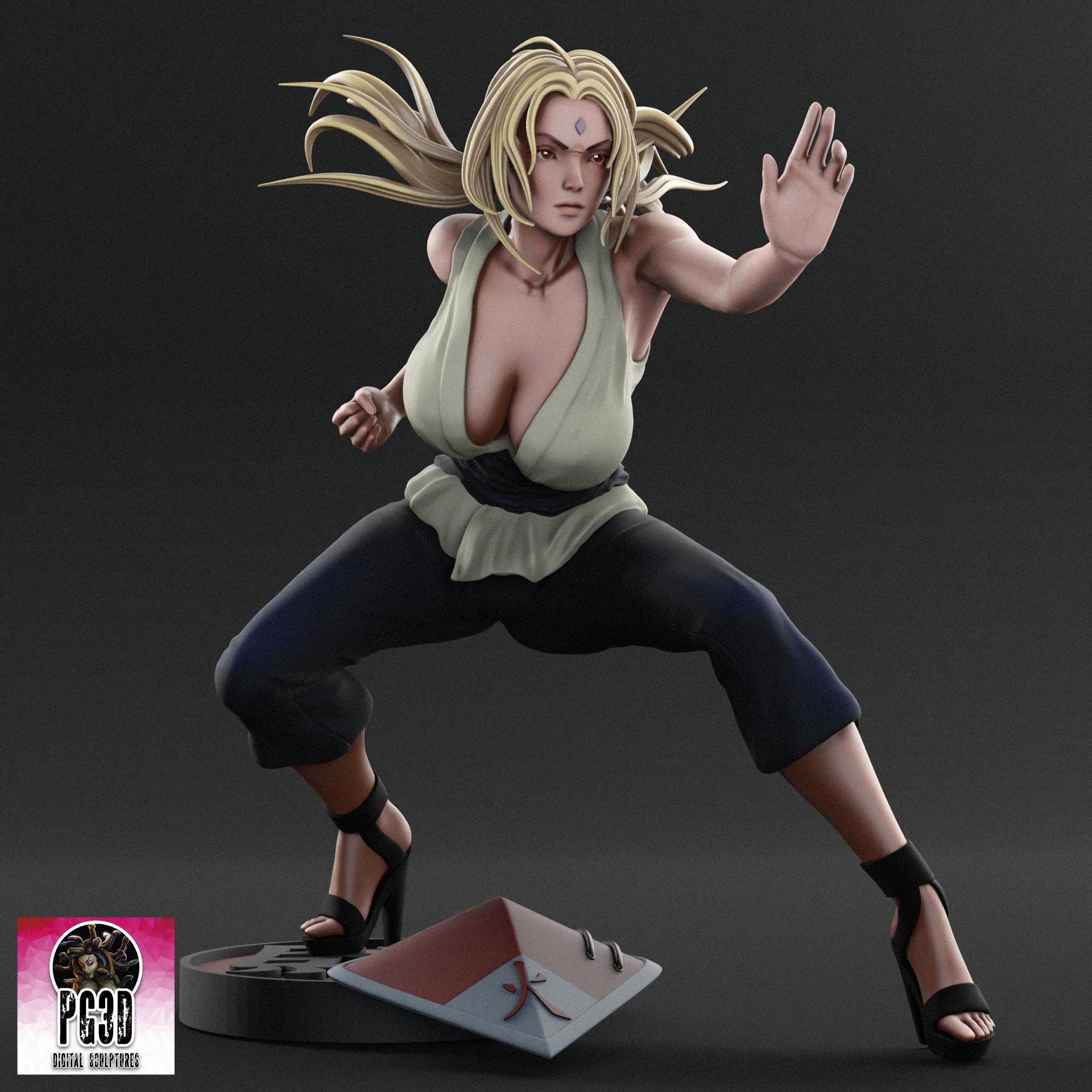 Naruto s Tsunade - 1TO10 STL FILE 3D PRINT MODEL 3D print model_7