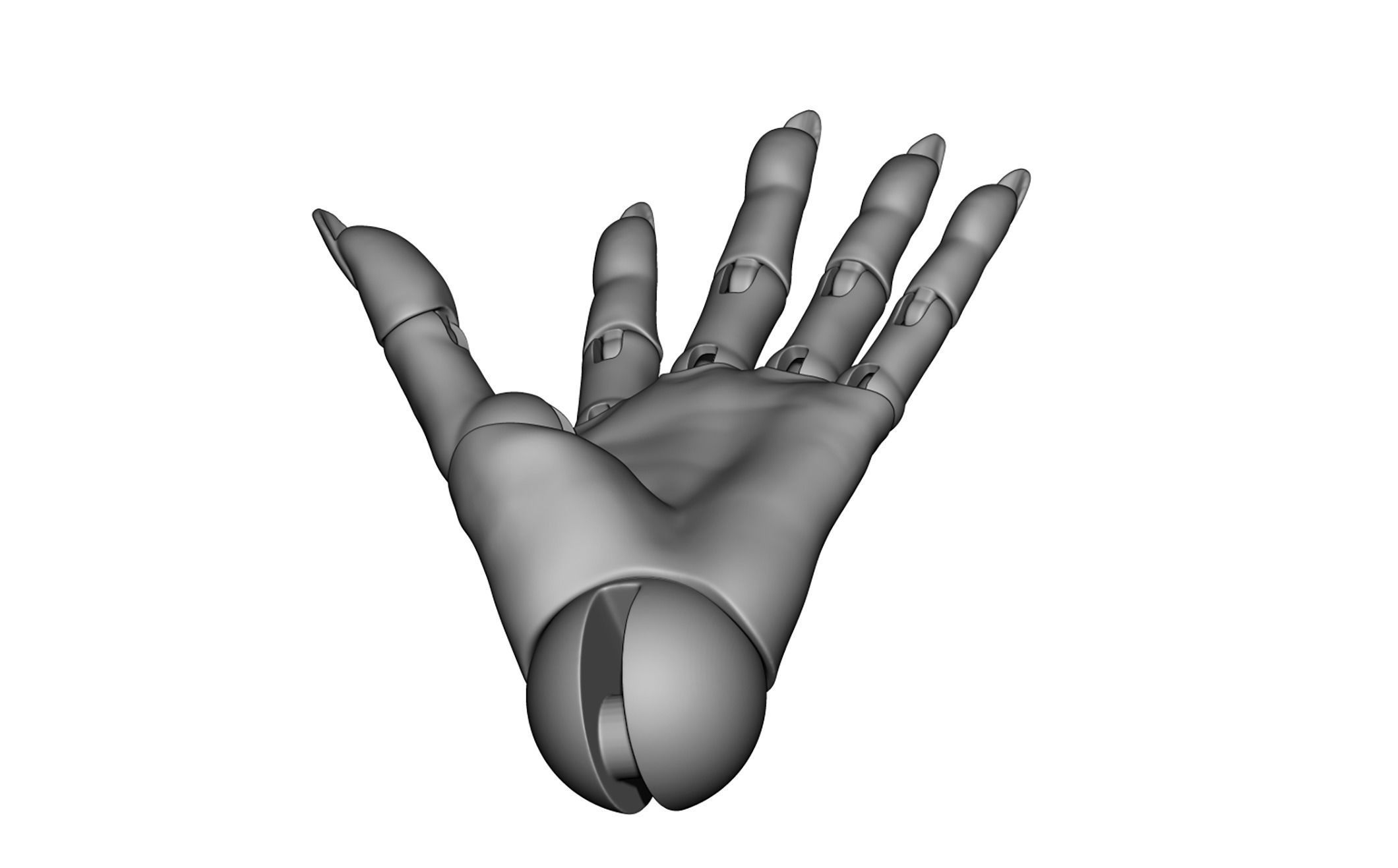 Articulated arms Hand bjddoll 3DHands JointedHands BJDHands 3D model_7