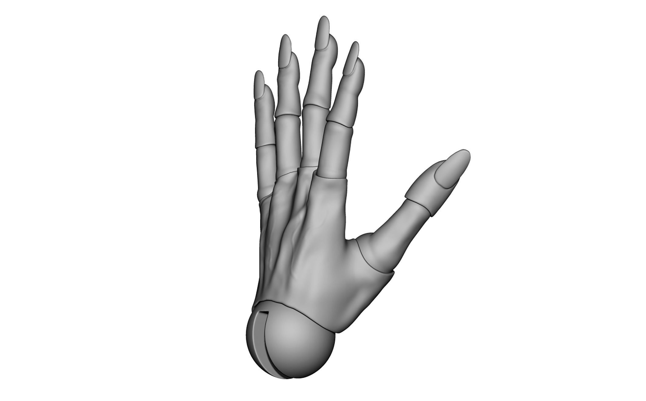 Articulated arms Hand bjddoll 3DHands JointedHands BJDHands 3D model_3