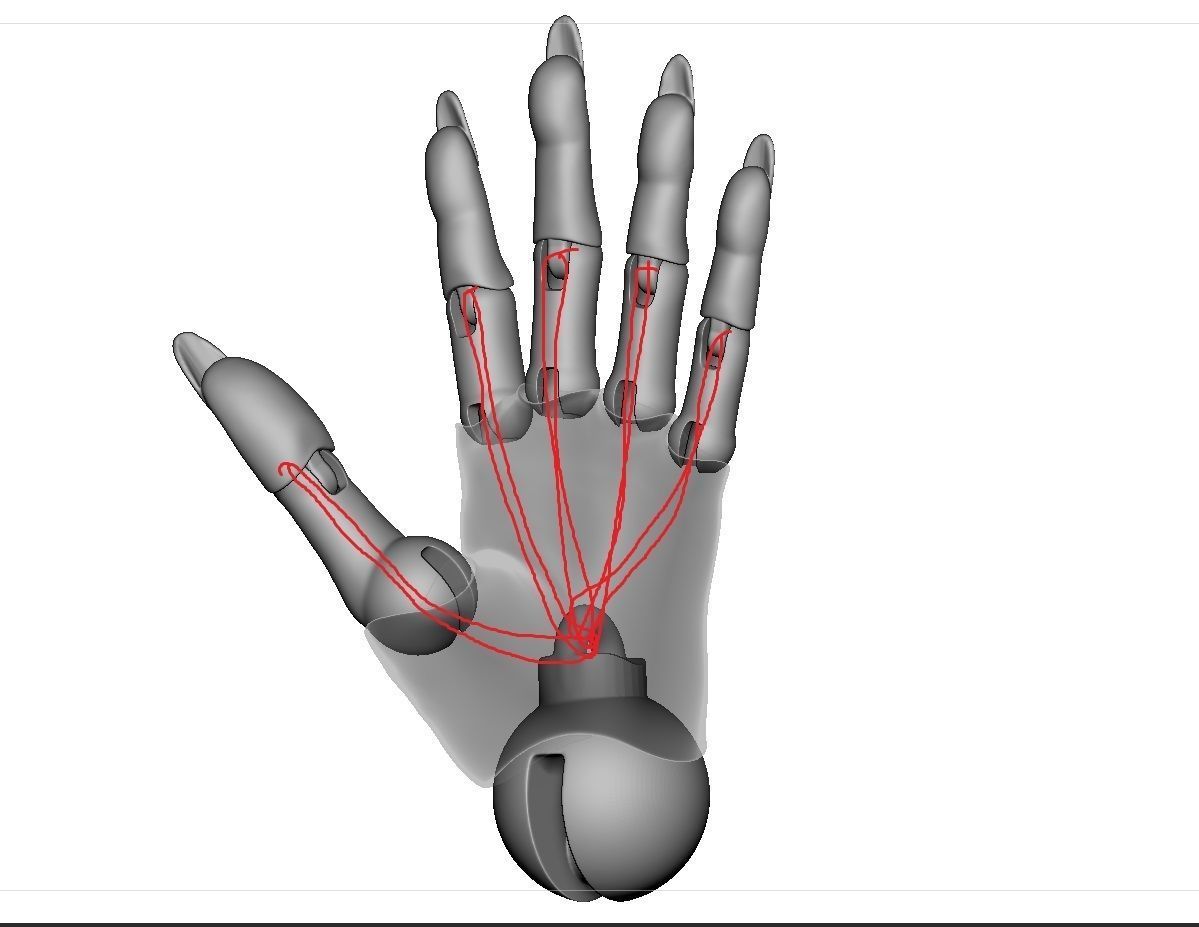 Articulated arms Hand bjddoll 3DHands JointedHands BJDHands 3D model_1