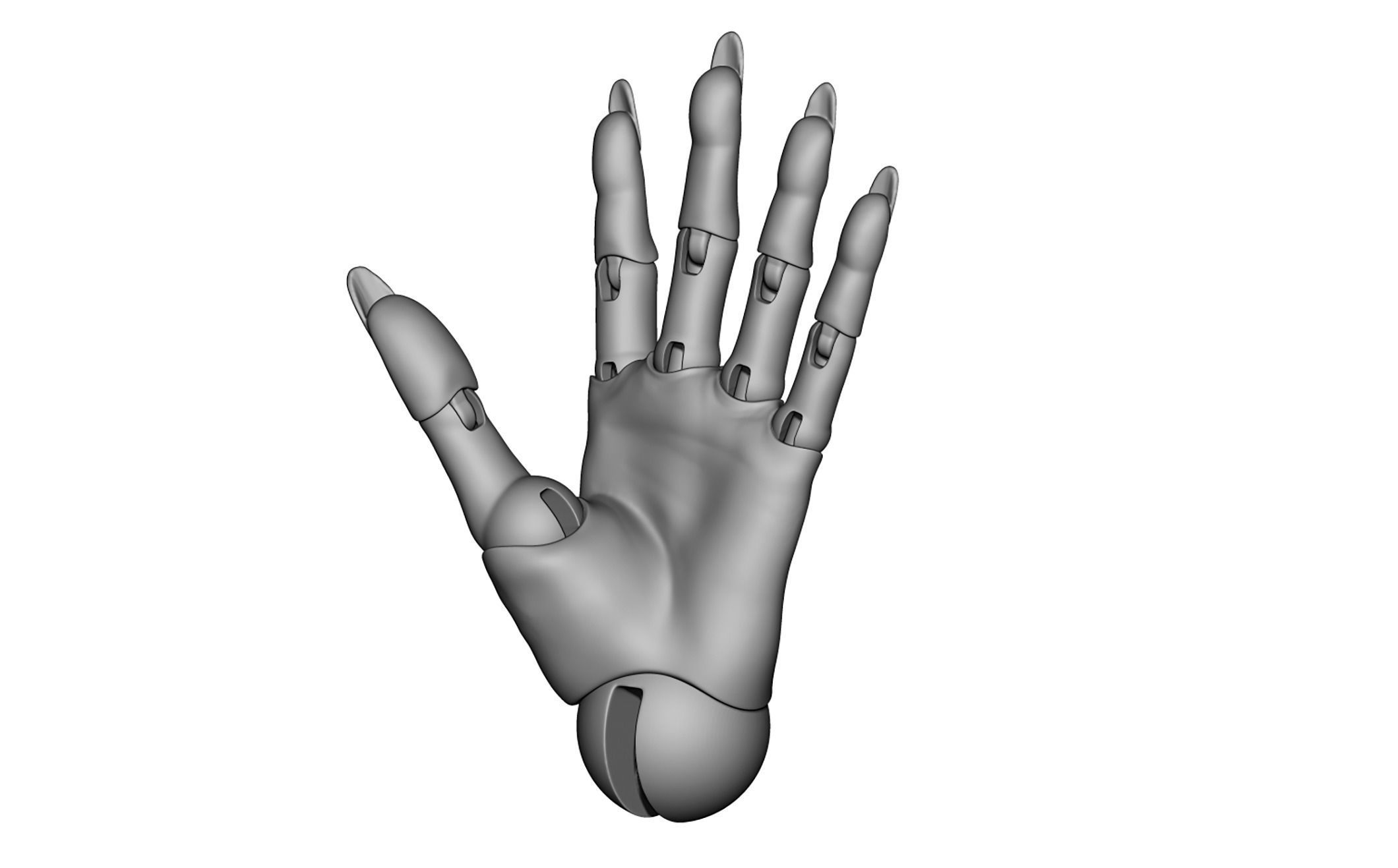 Articulated arms Hand bjddoll 3DHands JointedHands BJDHands 3D model_5