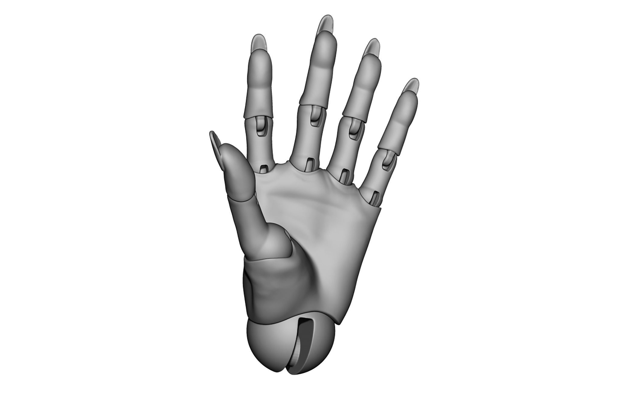 Articulated arms Hand bjddoll 3DHands JointedHands BJDHands 3D model_4