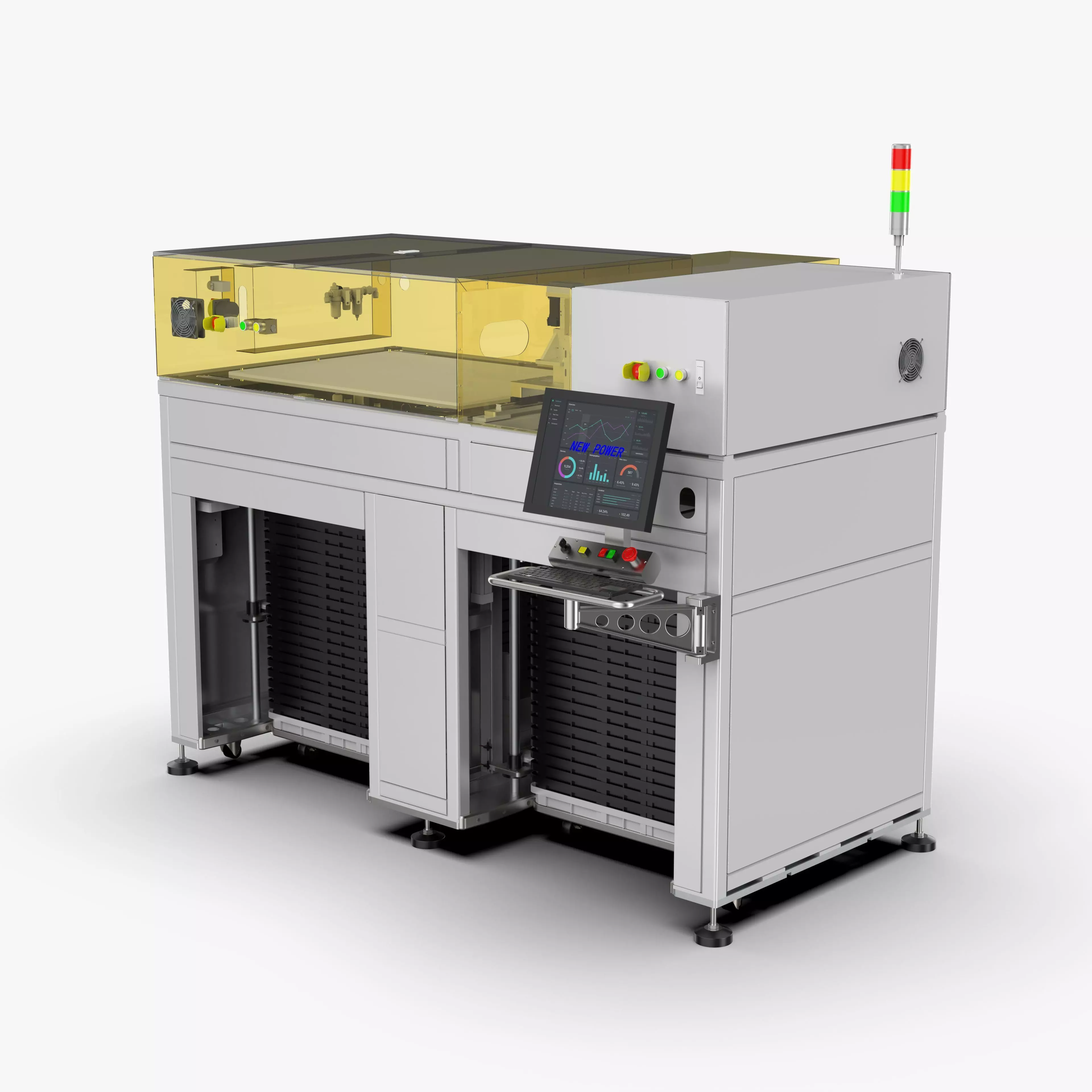 Automatic Light Guide Plate Handling Machine 3D model_0