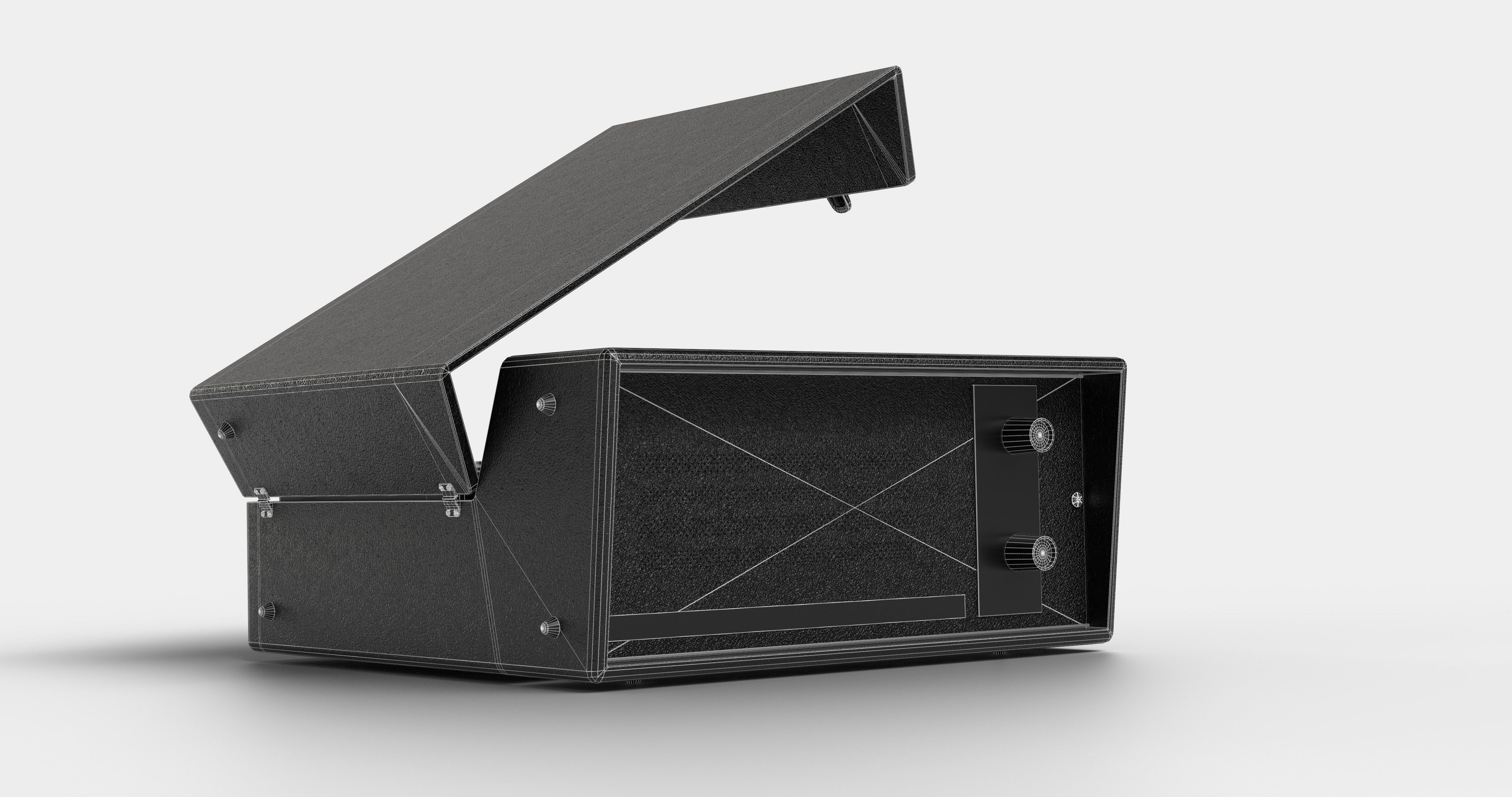 Vintage Philips Turntable Late 1960s 3D model_5