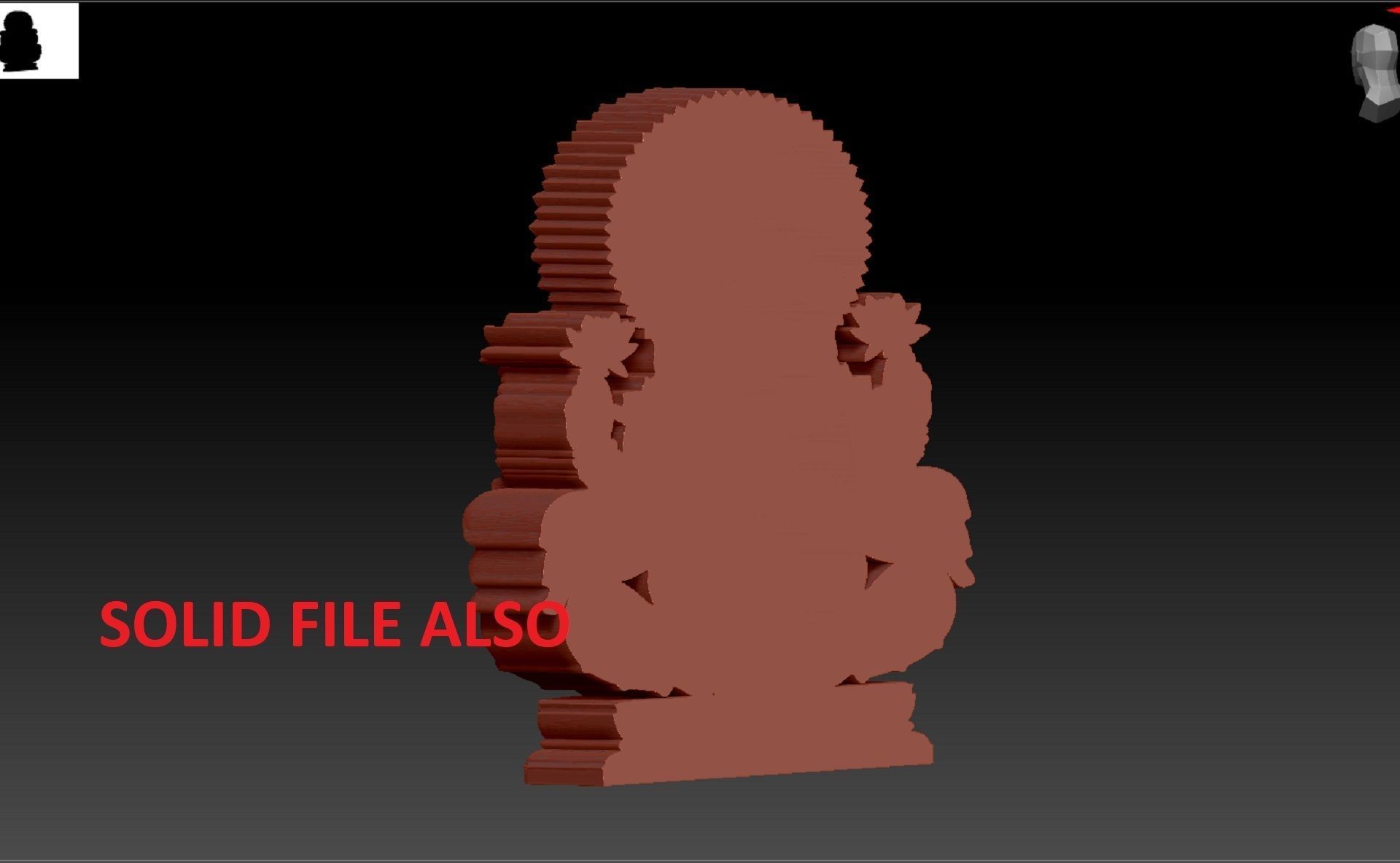 ganapathi pendent 3D print model_6