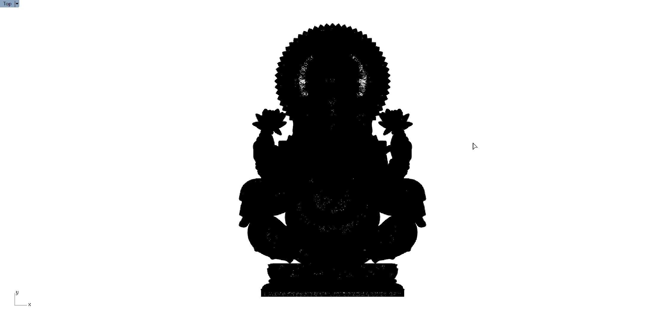 ganapathi pendent 3D print model_11