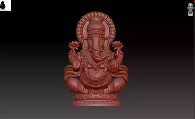 ganapathi pendent 3D print model