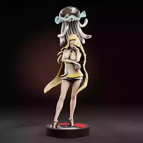 Pokemon Lusamine and Nihilego - 1TO10 STL FILE 3D PRINT MODEL
