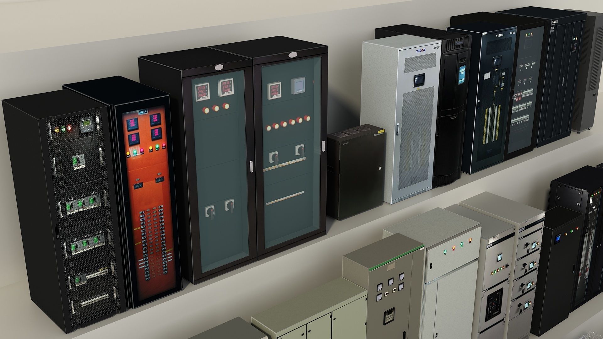 Server Room Distribution Box Equipment 3D model_4