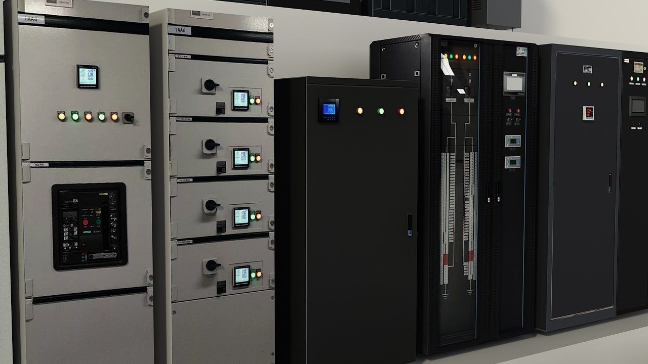 Server Room Distribution Box Equipment 3D model_8