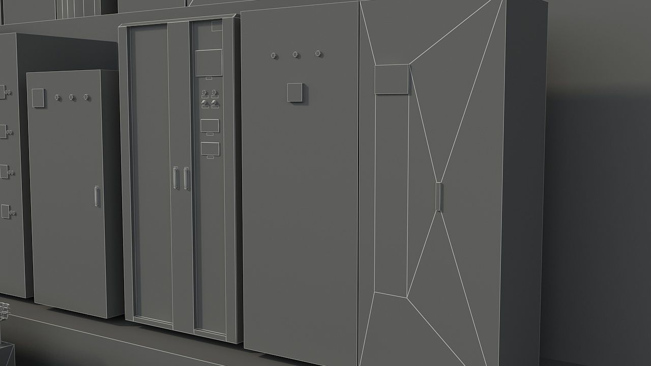 Server Room Distribution Box Equipment 3D model_23