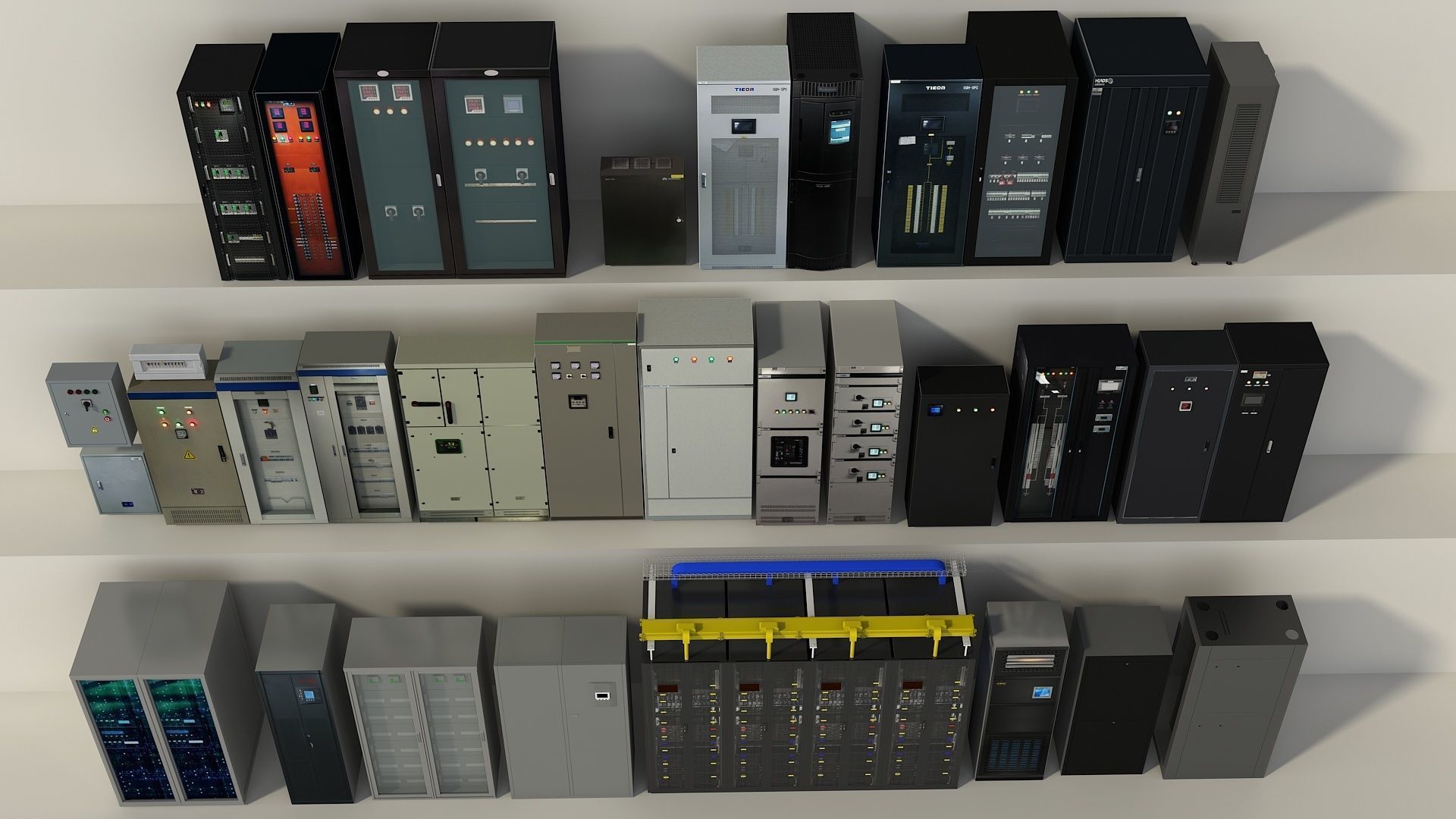 Server Room Distribution Box Equipment 3D model_3