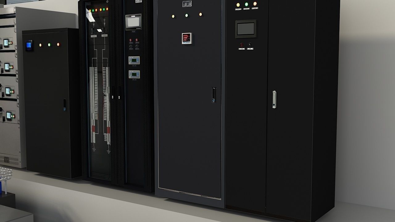 Server Room Distribution Box Equipment 3D model_11