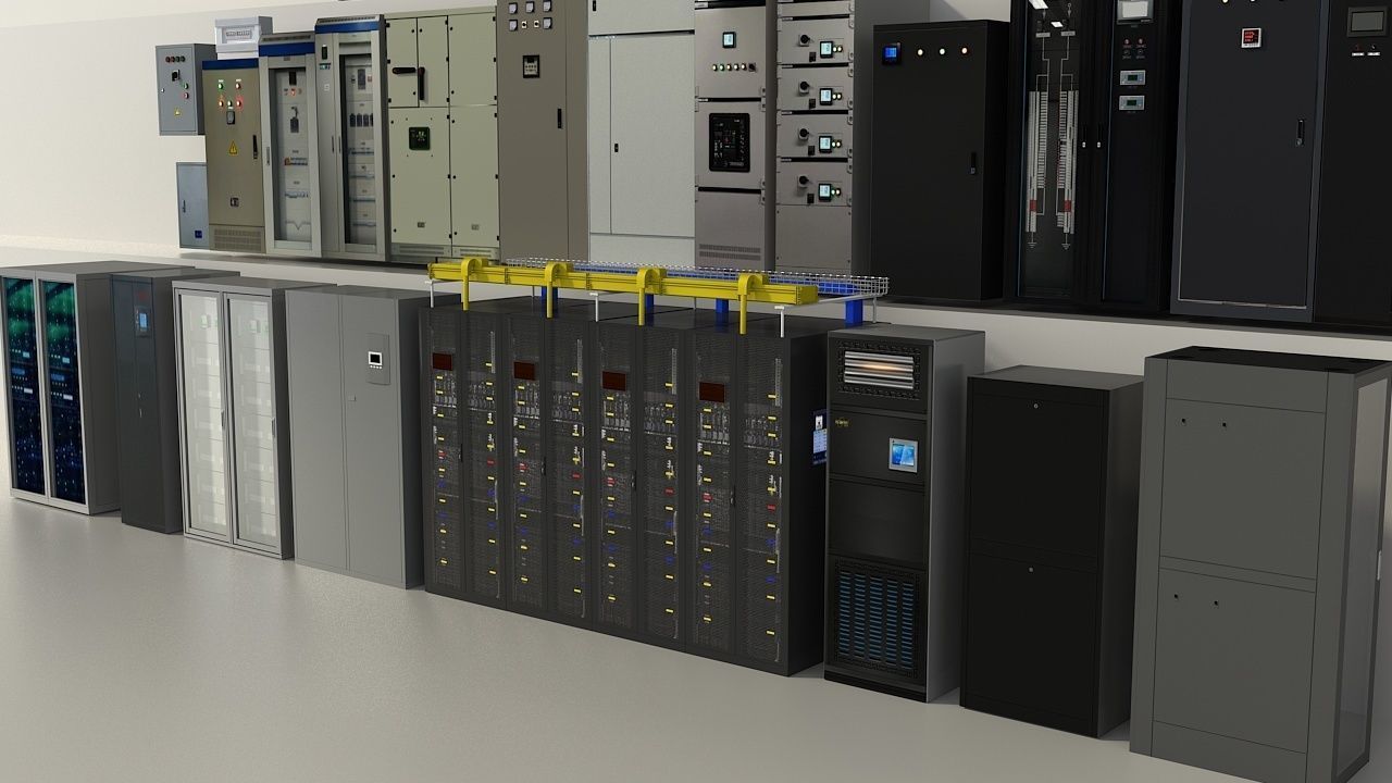 Server Room Distribution Box Equipment 3D model_6