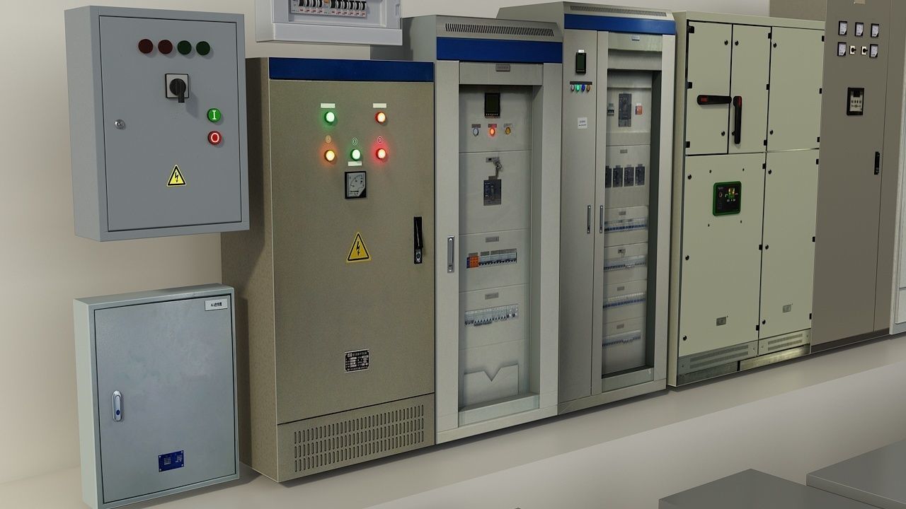 Server Room Distribution Box Equipment 3D model_7