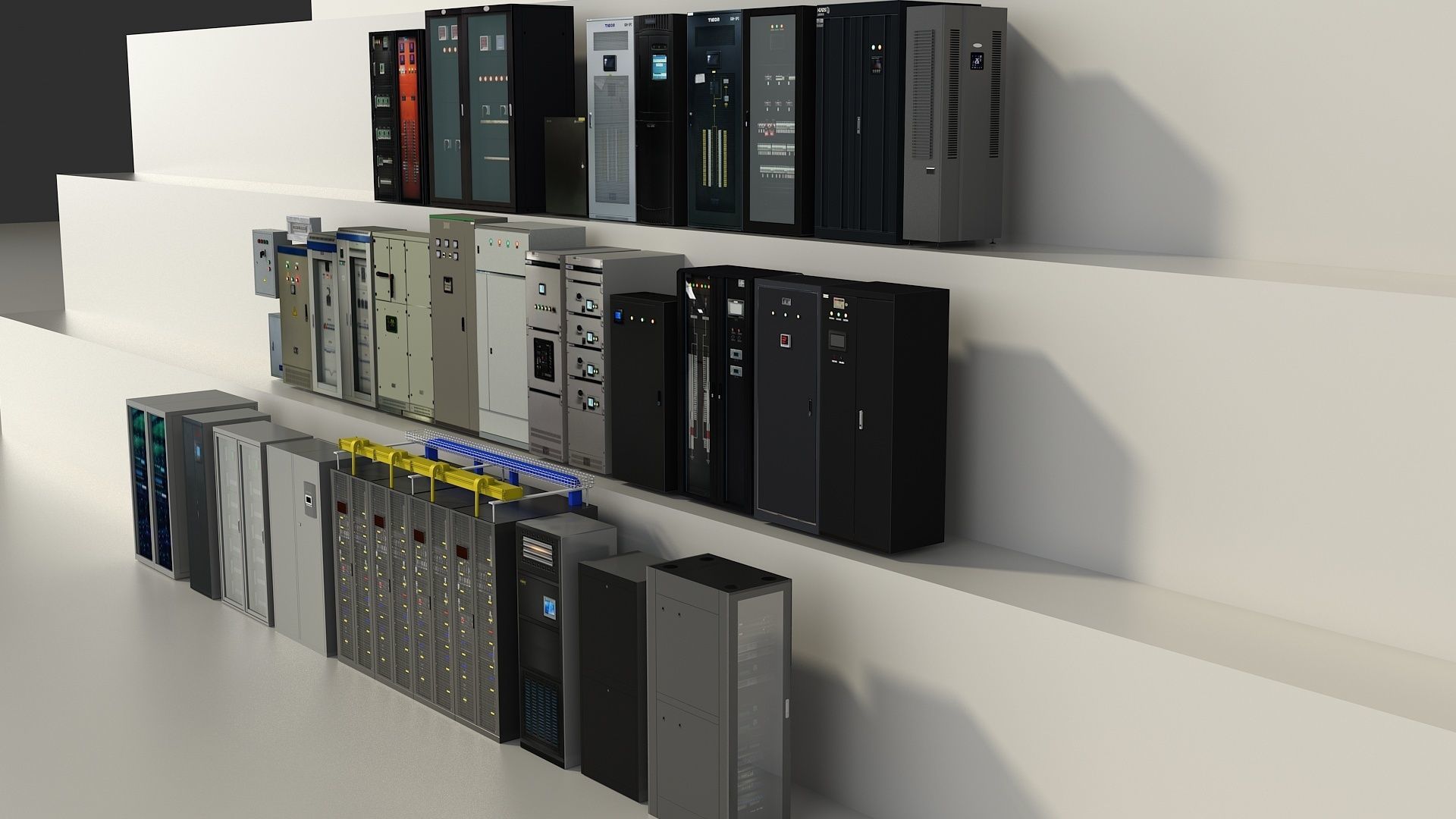 Server Room Distribution Box Equipment 3D model_2
