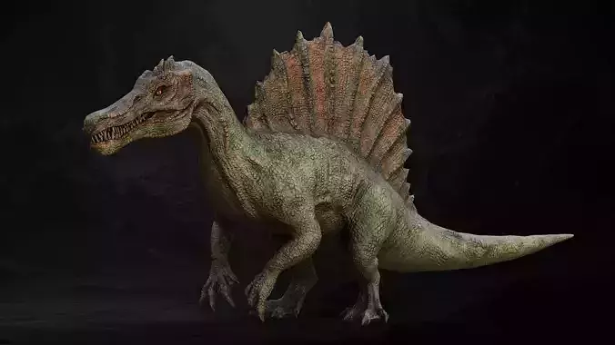 Spinosaurus - Spino Dinosaur Low-poly 3D model