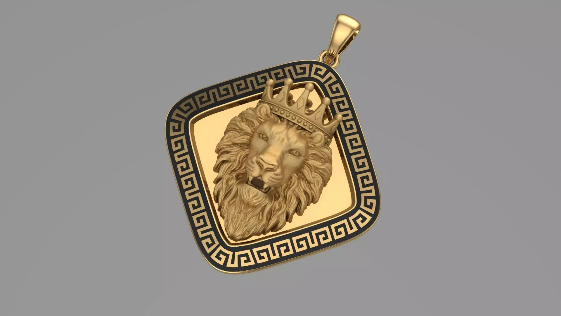 Lion pendant printable 3d model 3D print model_0