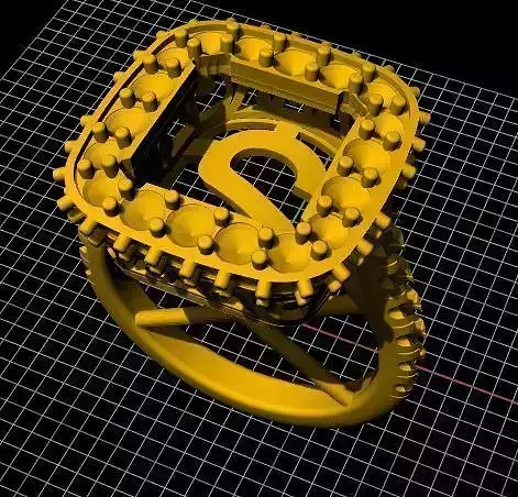 cocktail ring 3dm and stl file