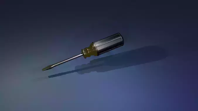 Flathead Screwdriver 3D Model Realistic Hand Tool 3D model Flathead Screwdriver 3D Model Realistic Hand Tool 3D model