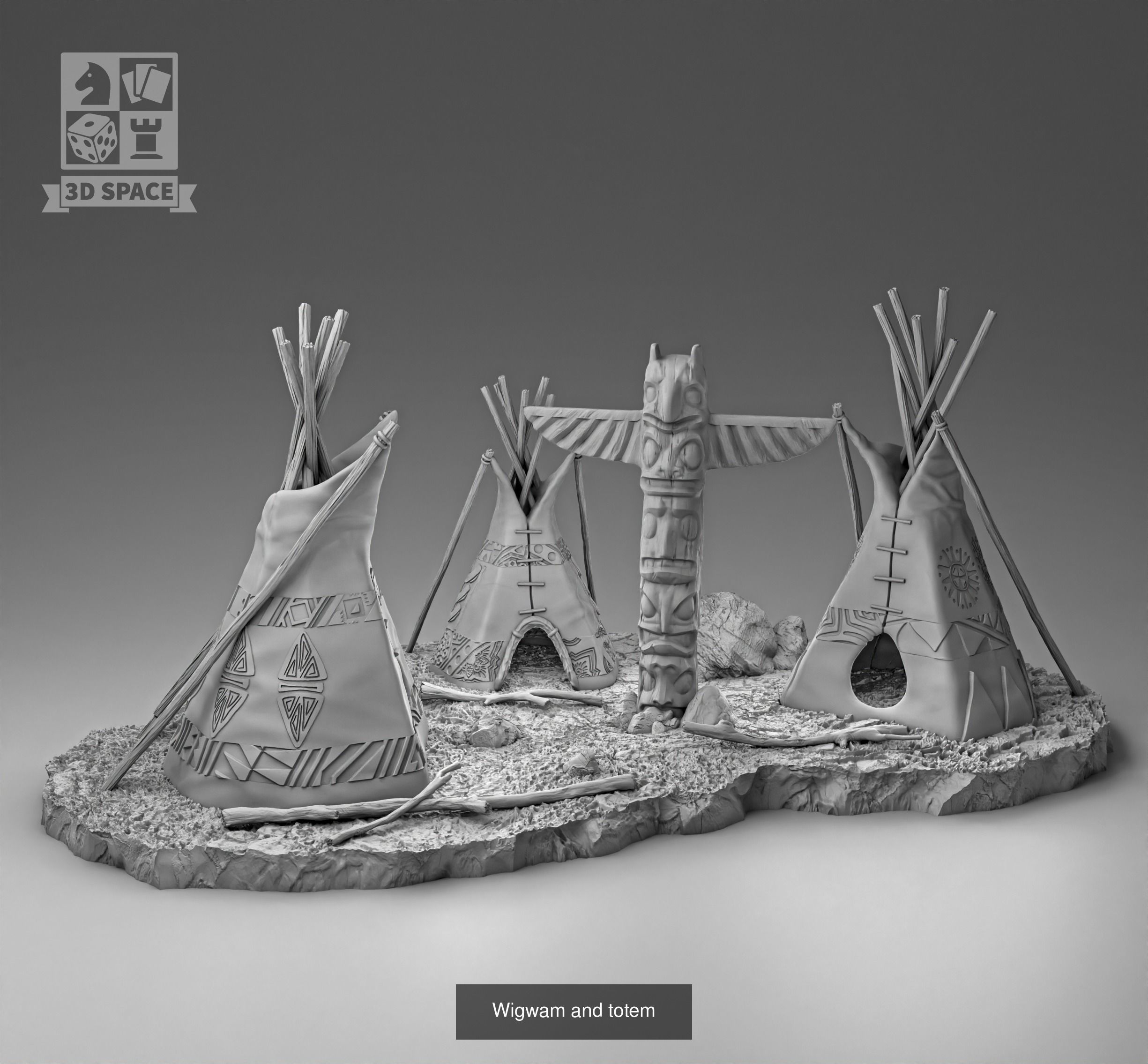 Native American 3D Model Collection_3