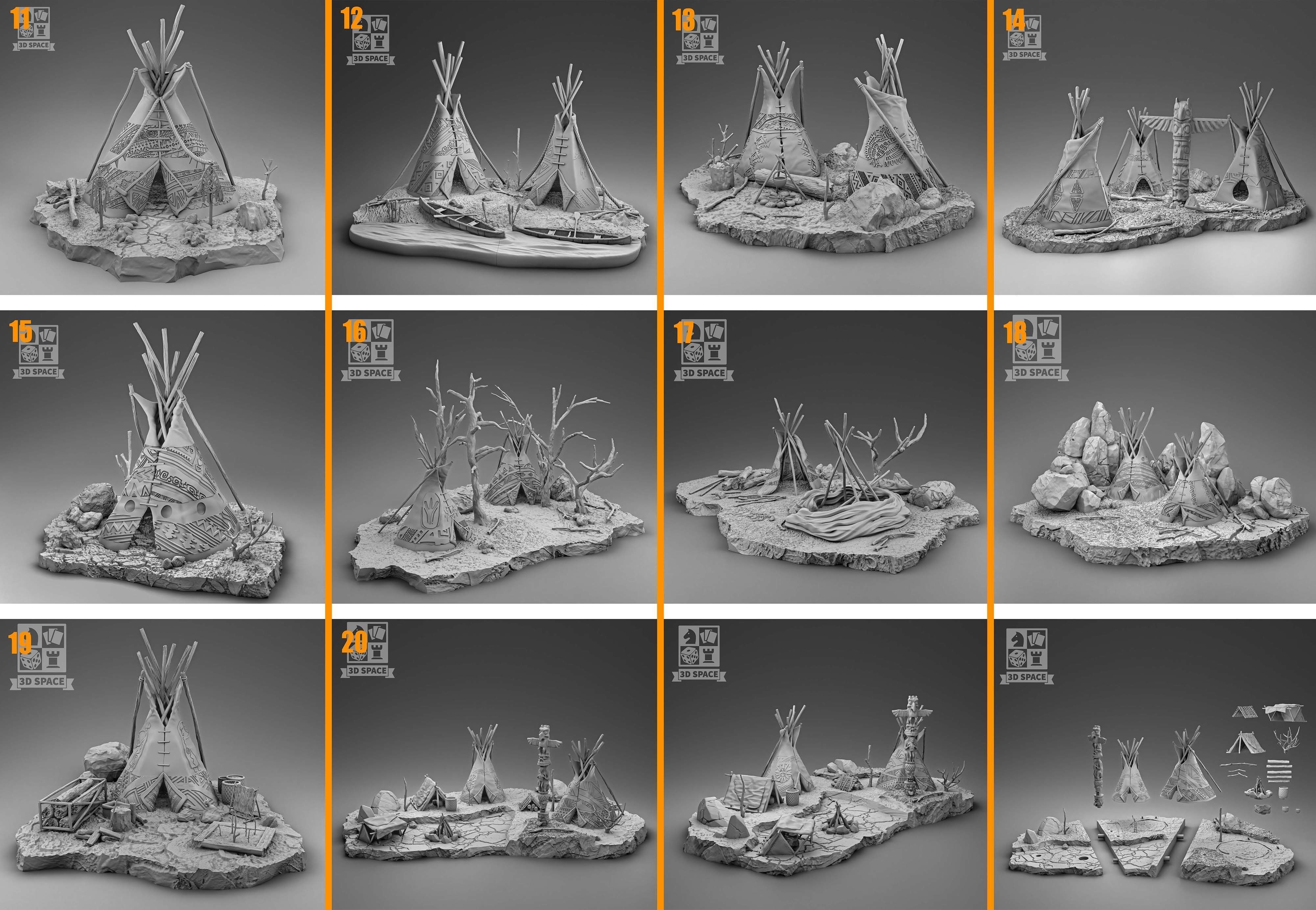 Native American 3D Model Collection_1