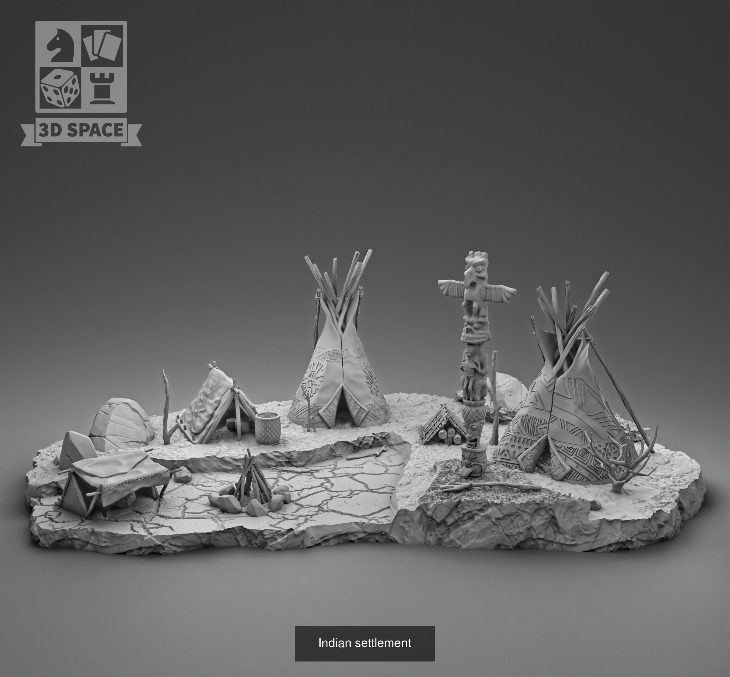 Native American 3D Model Collection_7