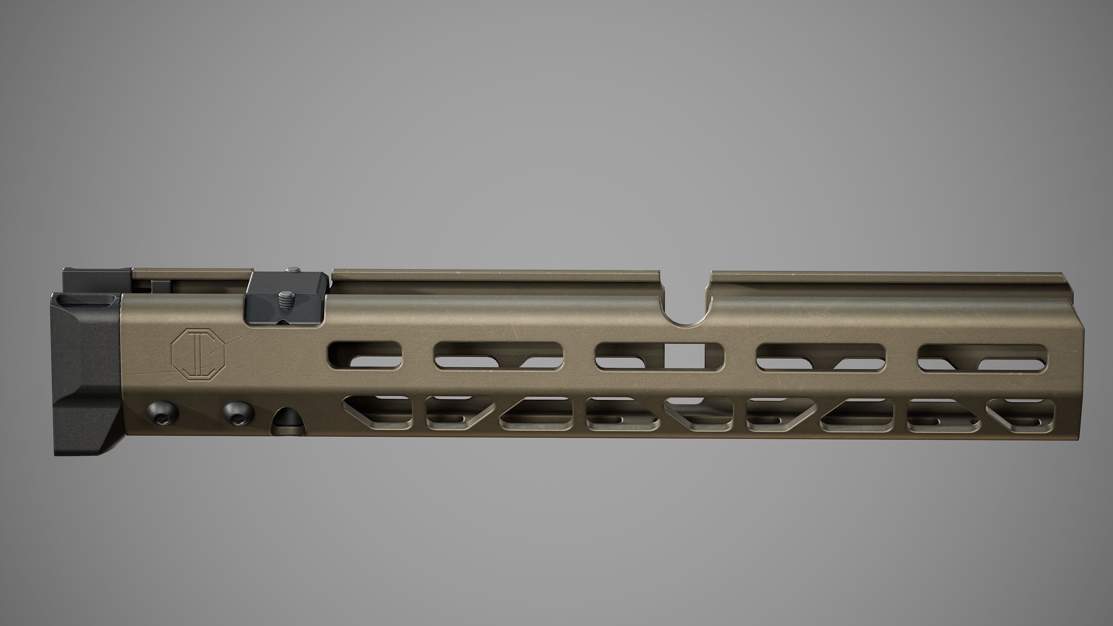 MMS Handguards - Replica Low-poly 3D model_10