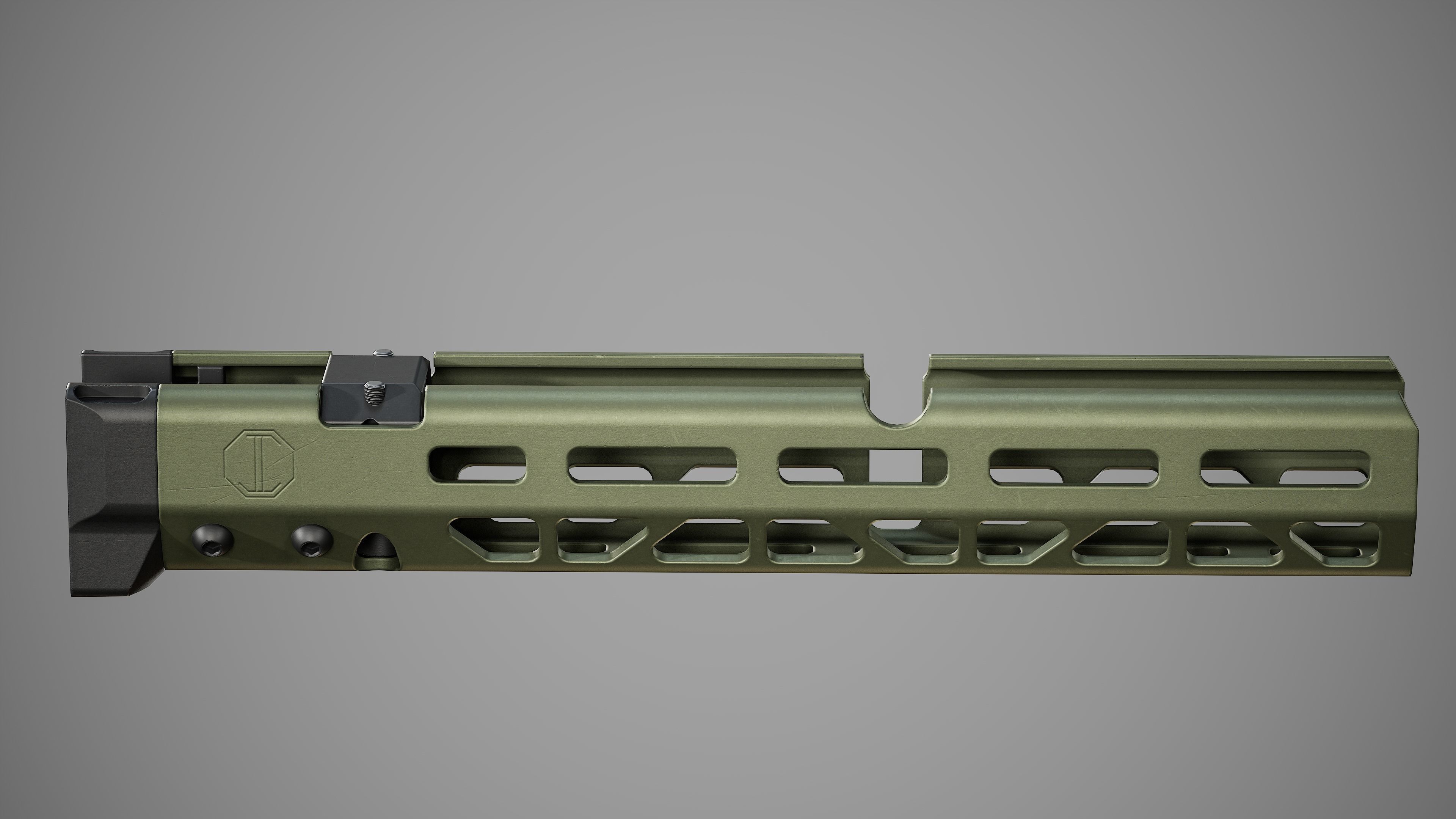 MMS Handguards - Replica Low-poly 3D model_11