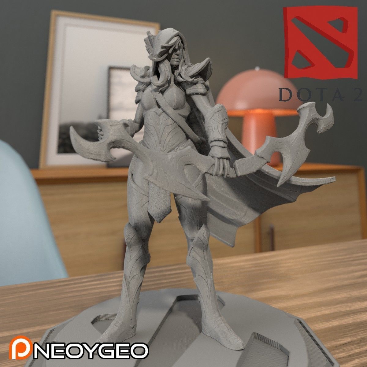 DROW RANGER - DOTA 2 3D print model_3