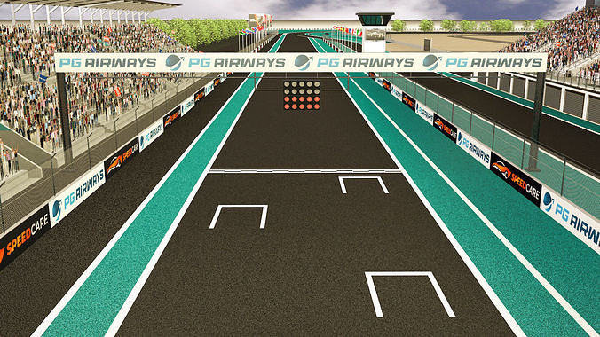 Motorsport track 3D model